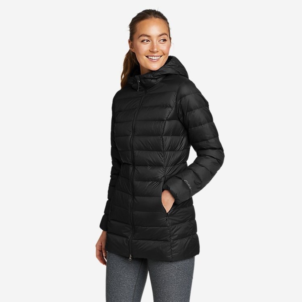 Eddie Bauer CirrusLite Down Parka- Black, sz L